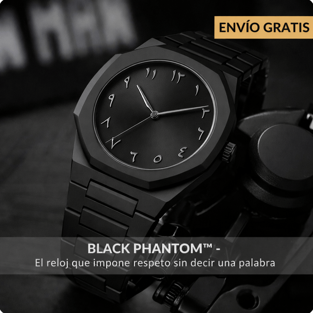 BLACK PHANTOM™ - El reloj que impone respeto sin decir una palabra + ENVÍO GRATIS 🎁