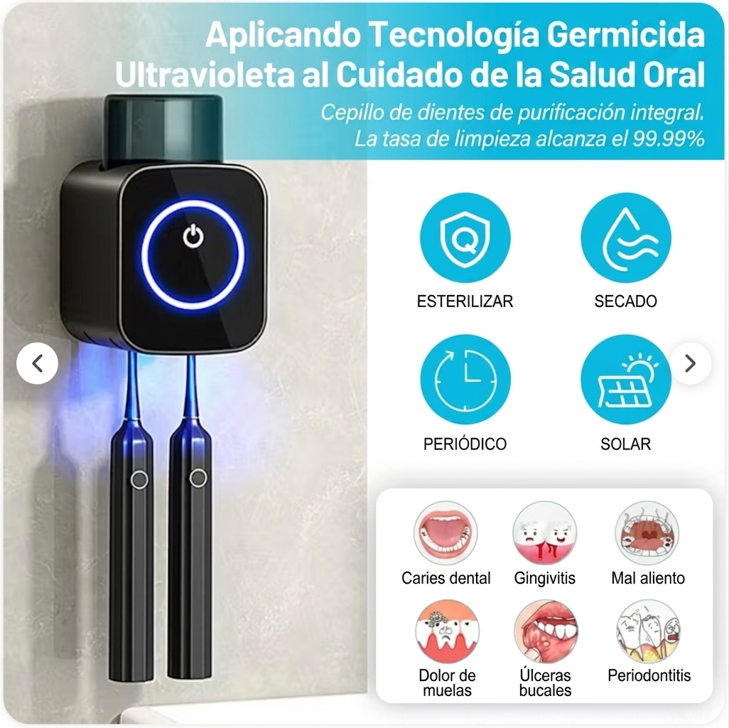 🦷 ESTERILIZADOR UVDENT™ | Higiene Dental para toda la familia + ENVÍO GRATIS 🎁