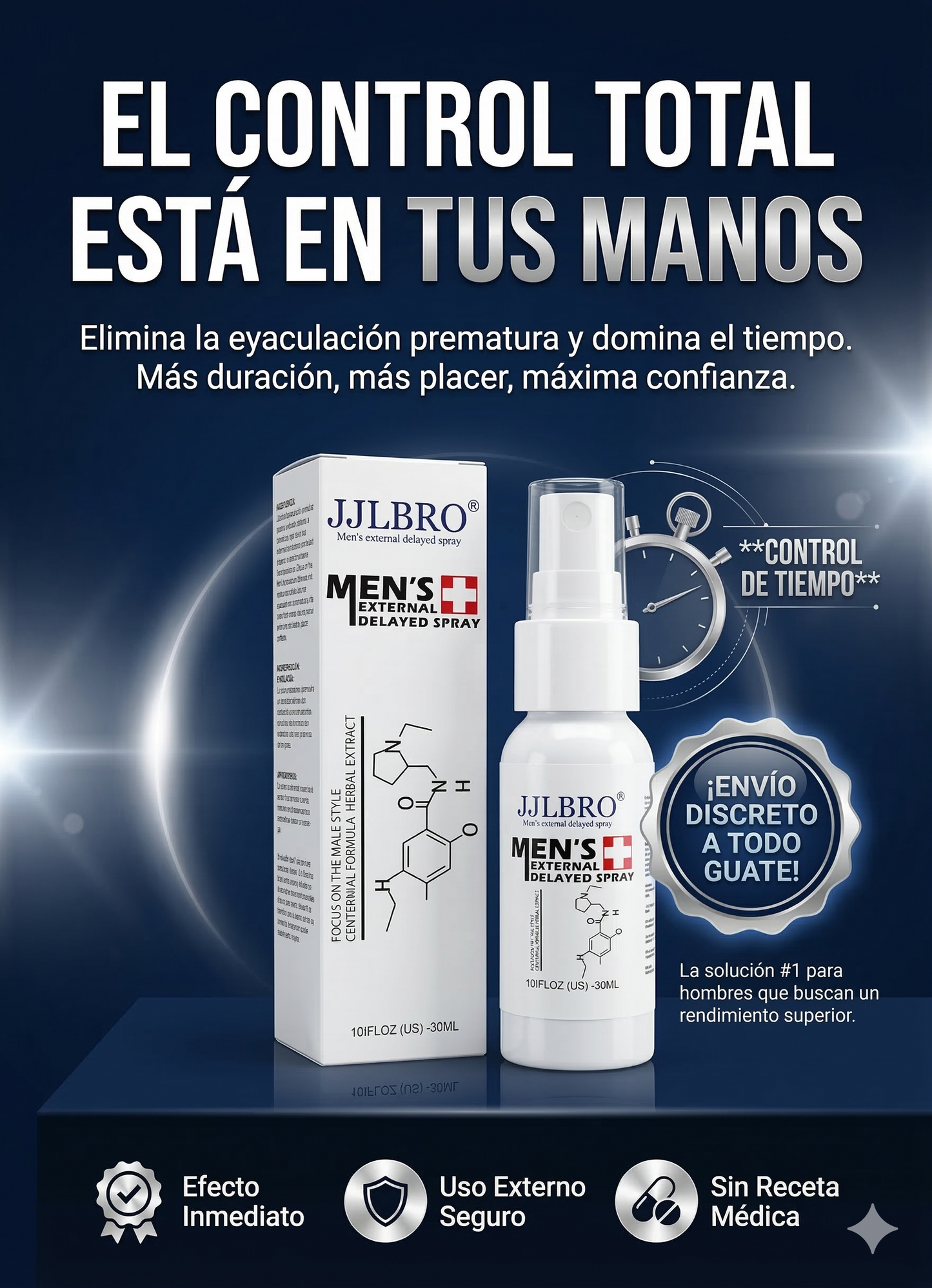 JJLBRO MEN´S SPRAY - Control masculino y duración máxima