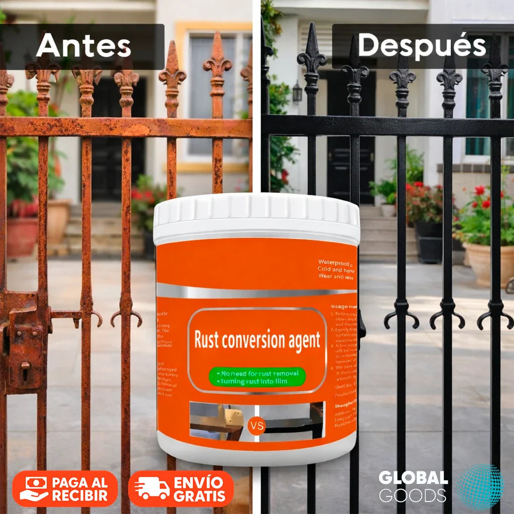JUE FISH™  Pintura Elimina Óxido de 1 Kg + ENVÍO GRATIS 🎁