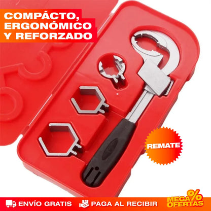 LLAVE DE PLOMERÍA AJUSTABLE + ENVÍO GRATIS 🎁