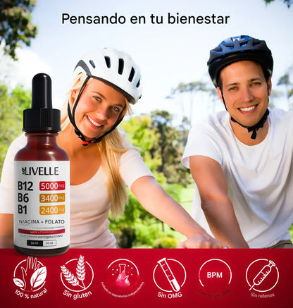 PROMO 2X1 SUPLEMENTO LÍQUIDO DE VITAMINA B12 + ENVÍO GRATIS 🎁