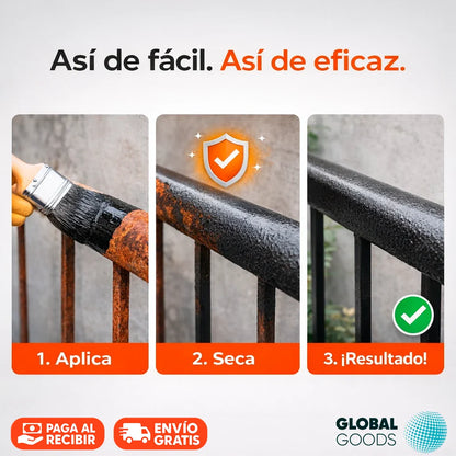 JUE FISH™  Pintura Elimina Óxido de 1 Kg + ENVÍO GRATIS 🎁