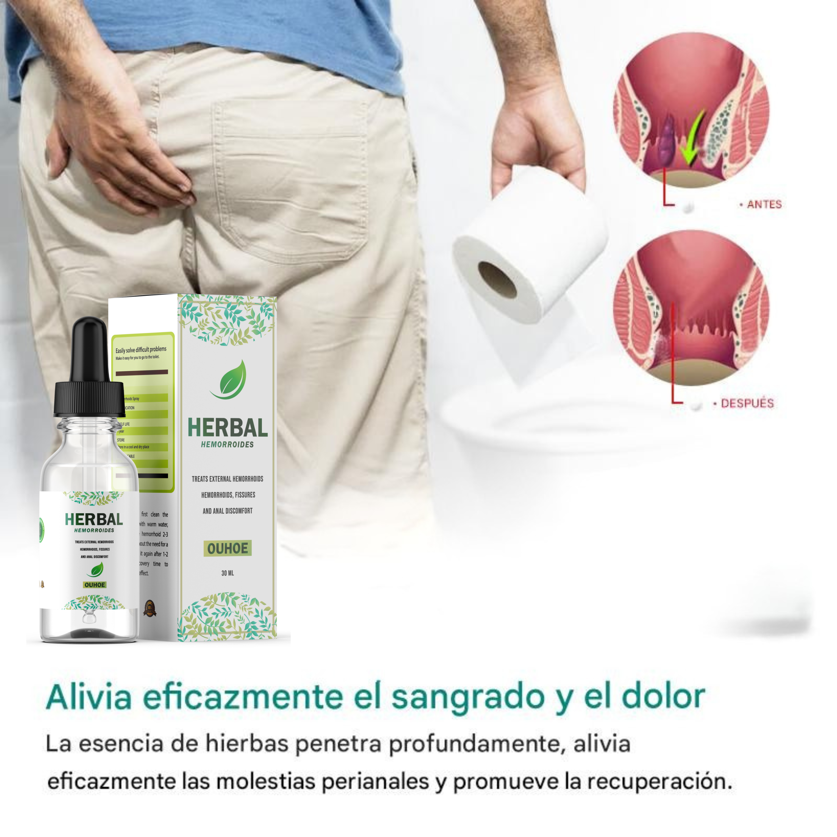 HERBAL - Fórmula para la hemorroides + Envío GRATIS