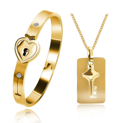 SET CANDADO &  LLAVE DE AMOR ETERNO💖 + ENVÍO GRATIS 🎁