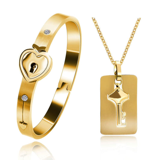 SET CANDADO &  LLAVE DE AMOR ETERNO💖 + ENVÍO GRATIS 🎁