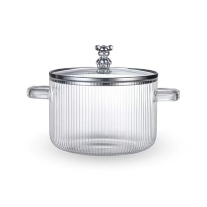 Olla De Vidrio Borosilicato 1.8L🍲 + ENVÍO GRATIS 🎁
