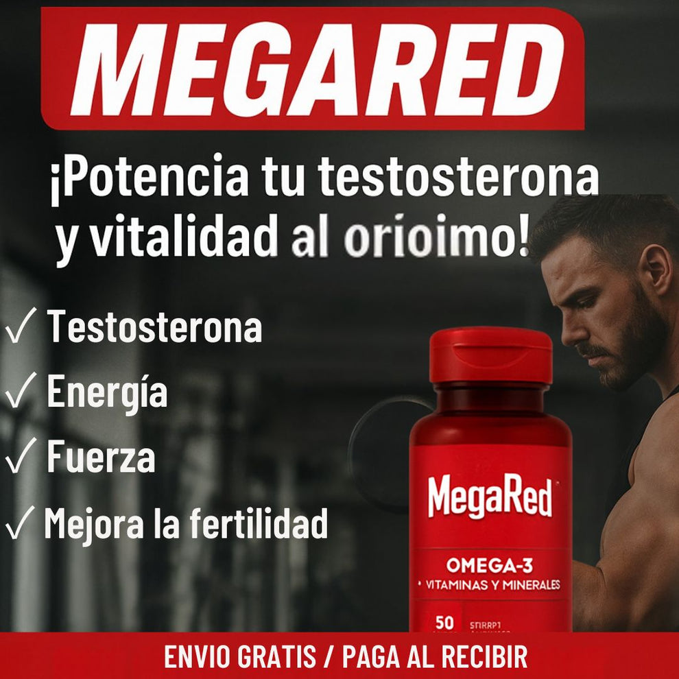 MEGARED® – Apoya tu corazón y líbido con Omega 3