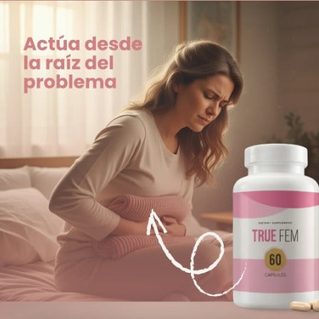 TrueFem – Cápsulas para el Equilibrio Hormonal y Bienestar Femenino (60 Cápsulas) + Envío Gratis 🎁