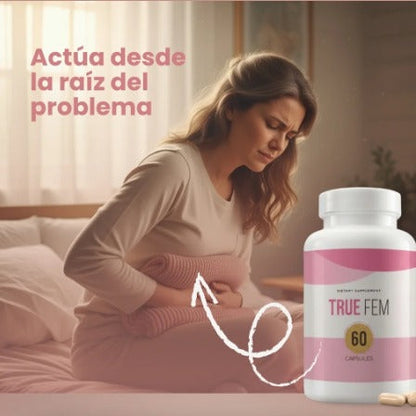 TrueFem – Cápsulas para el Equilibrio Hormonal y Bienestar Femenino (60 Cápsulas) + Envío Gratis 🎁