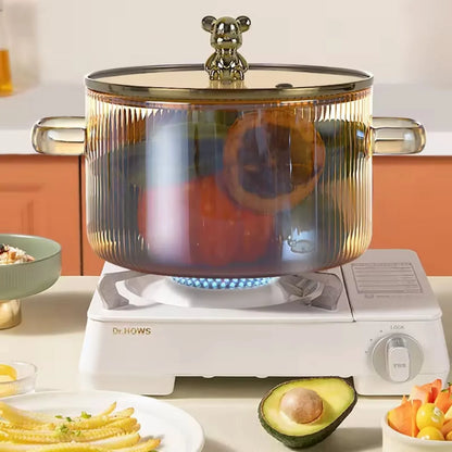 Olla De Vidrio Borosilicato 1.8L🍲 + ENVÍO GRATIS 🎁